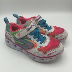 Skechers Kids Heart Lights Light up Sneakers | Girl's Size 3